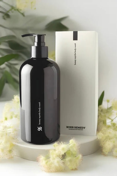 Rohr Remedy Honey Myrtle body wash All Natural skincare Australian Made Nourishing hydrating Australian Botanicals