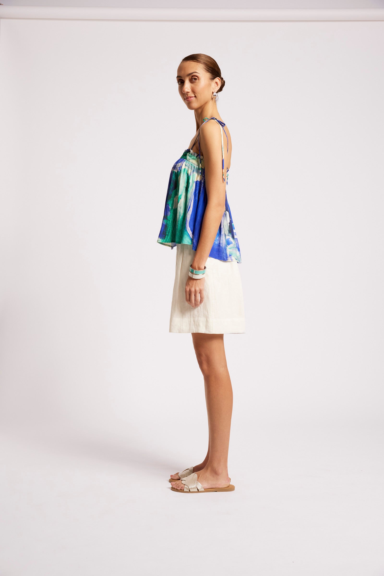 Palmera Tank Top - Seafoam Blue