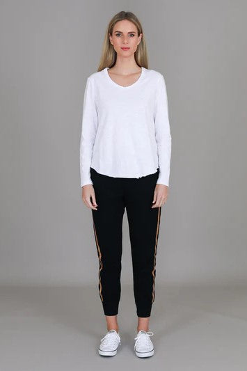 Penola Long Sleeve T Shirt - White
