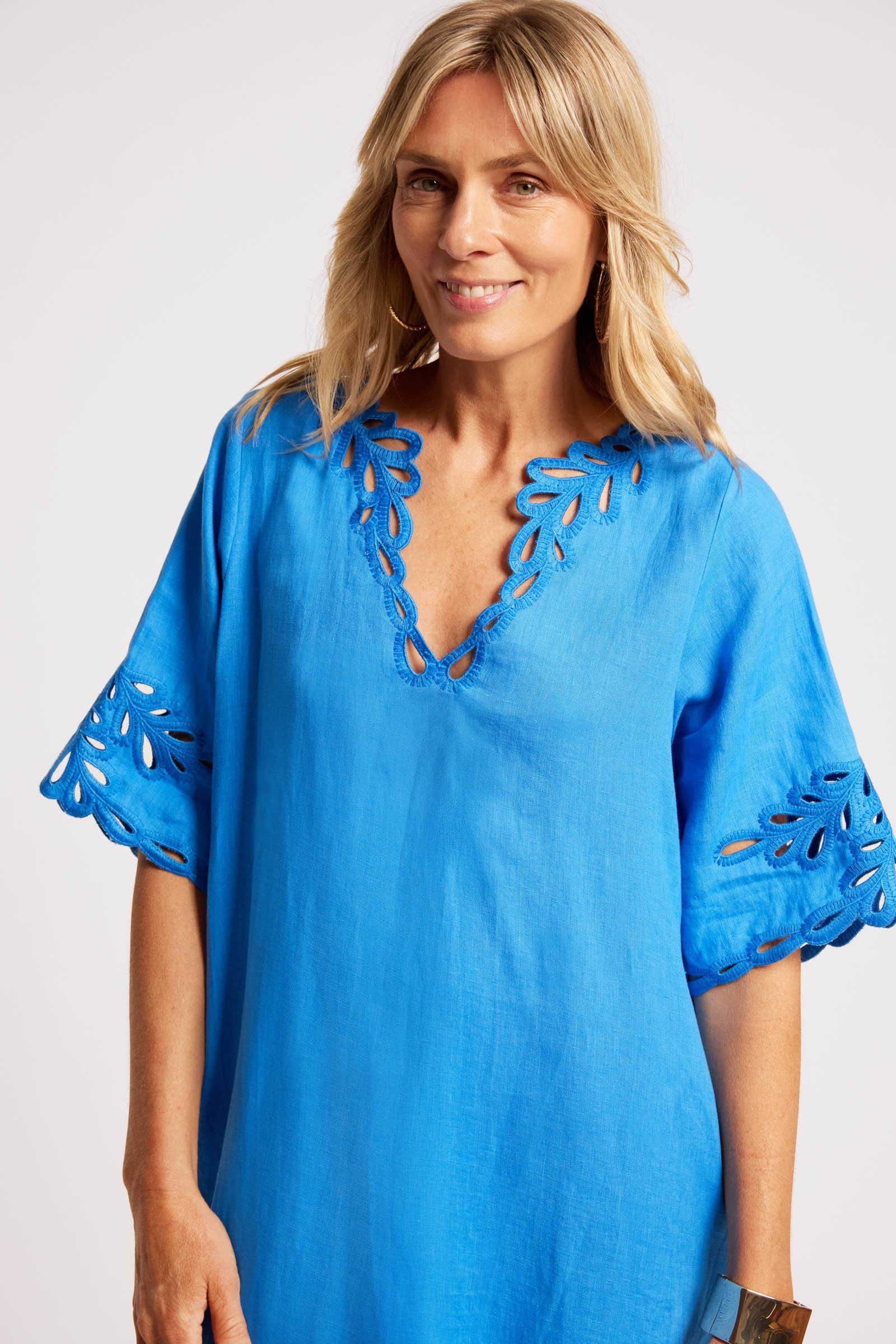 Maris Dress - Marine Blue