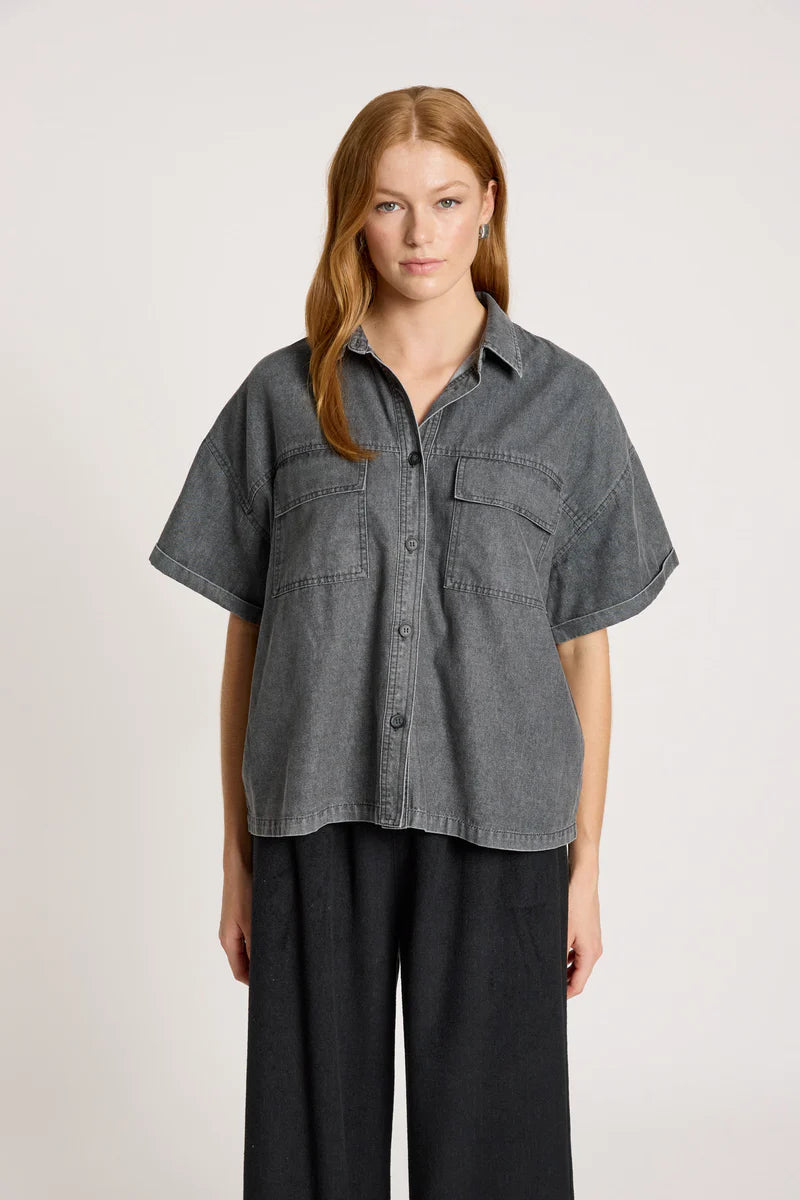 Bodhi Denim Shirt - Ash