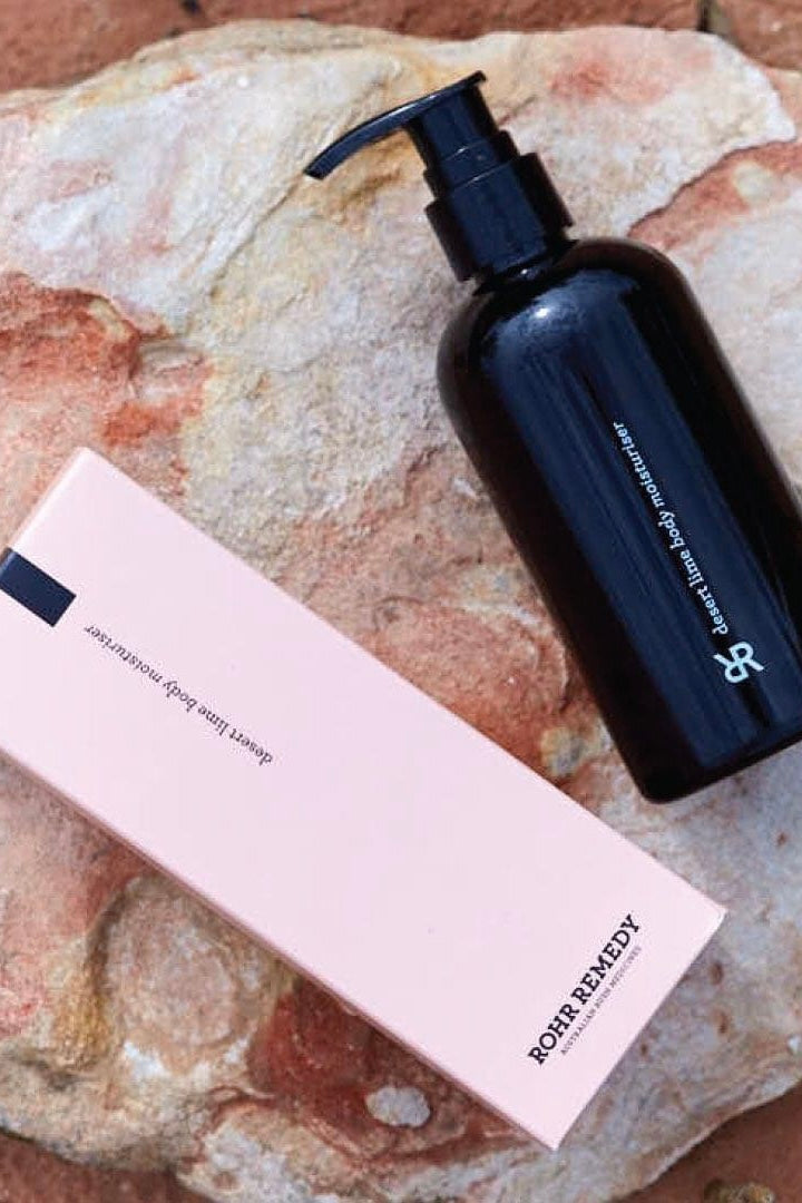 Rohr Remedy desert lime body moisturiser All Natural skincare Australian Made Nourishing Hydrating face oil Australian Botanicals bio active