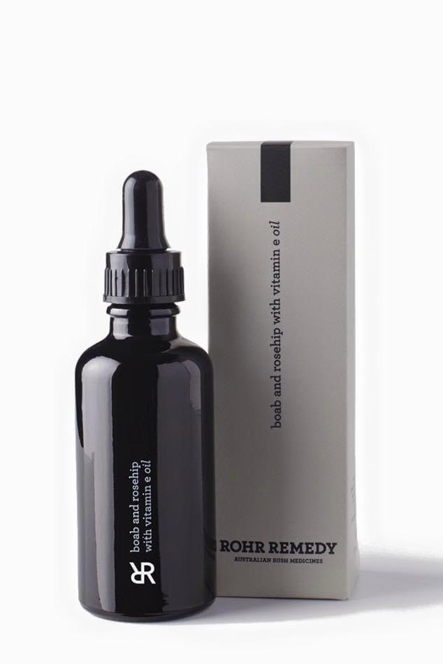 Rohr Remedy Boab and rosehip with vitamin e oil All Natural skincare Australian Made Nourishing Hydrating face oil Australian Botanicals bio active