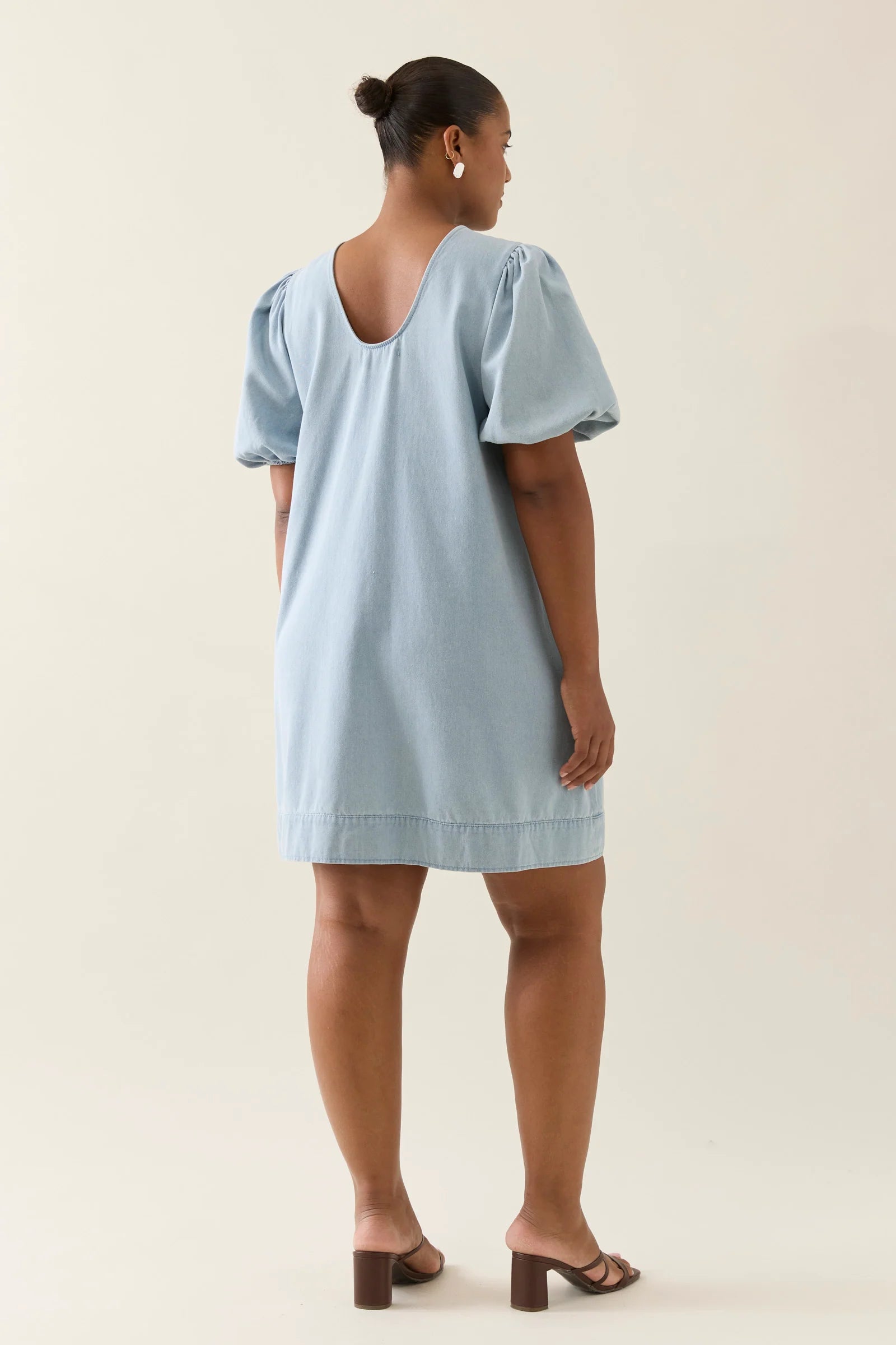 Sofie Denim Dress - Sky