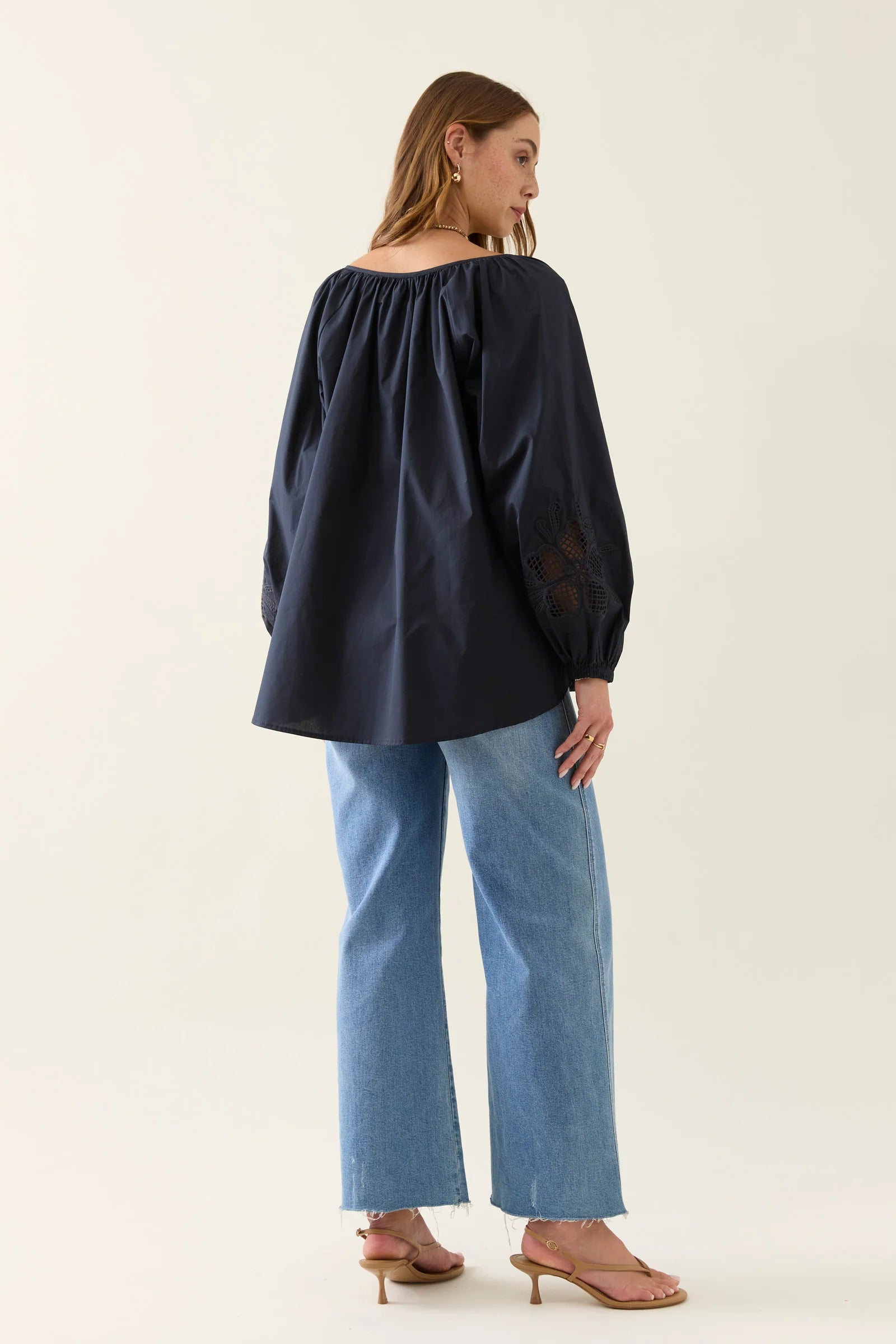 Nilsa Blouse - Navy