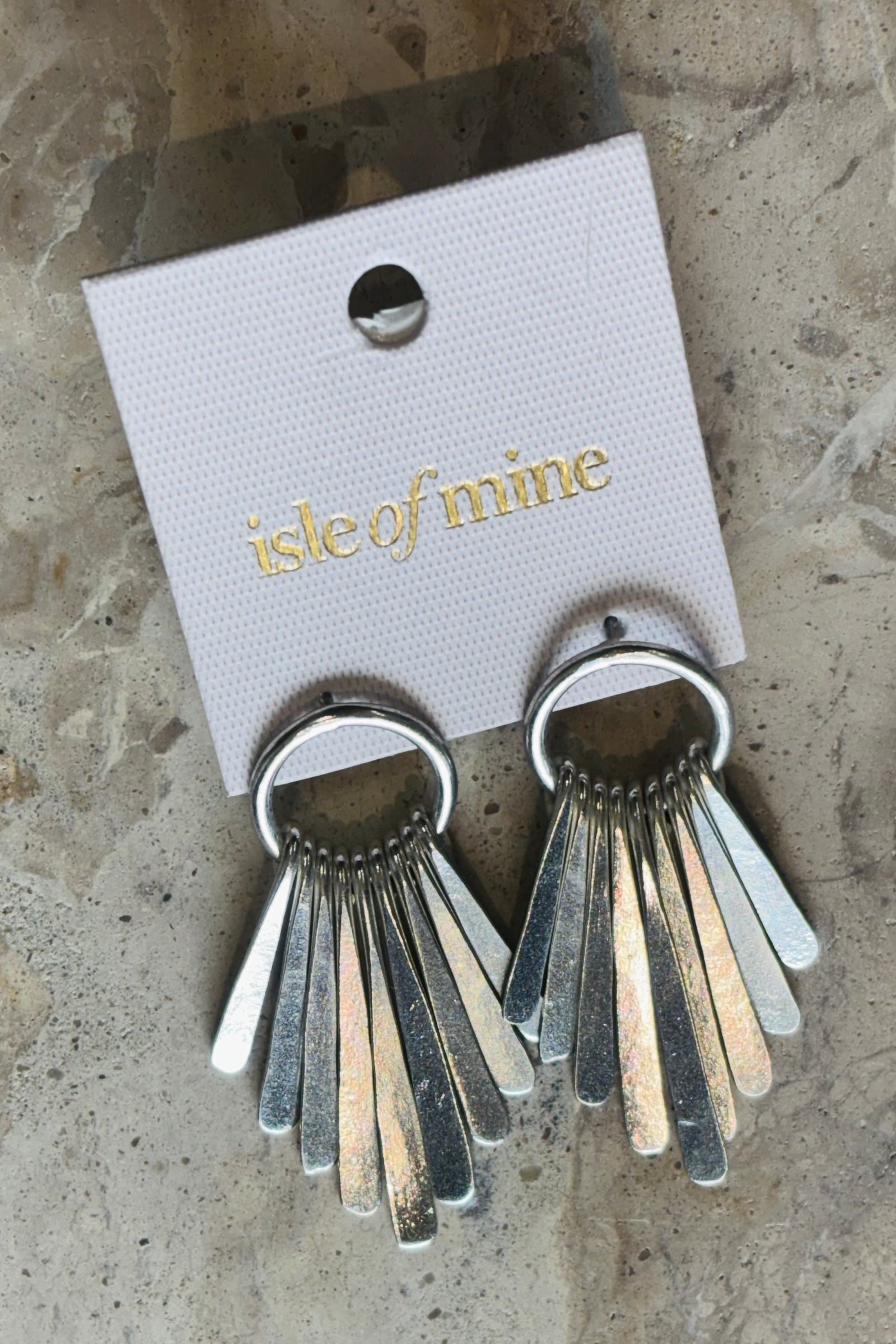 Aphrodite Fan Earring - Gold + Silver