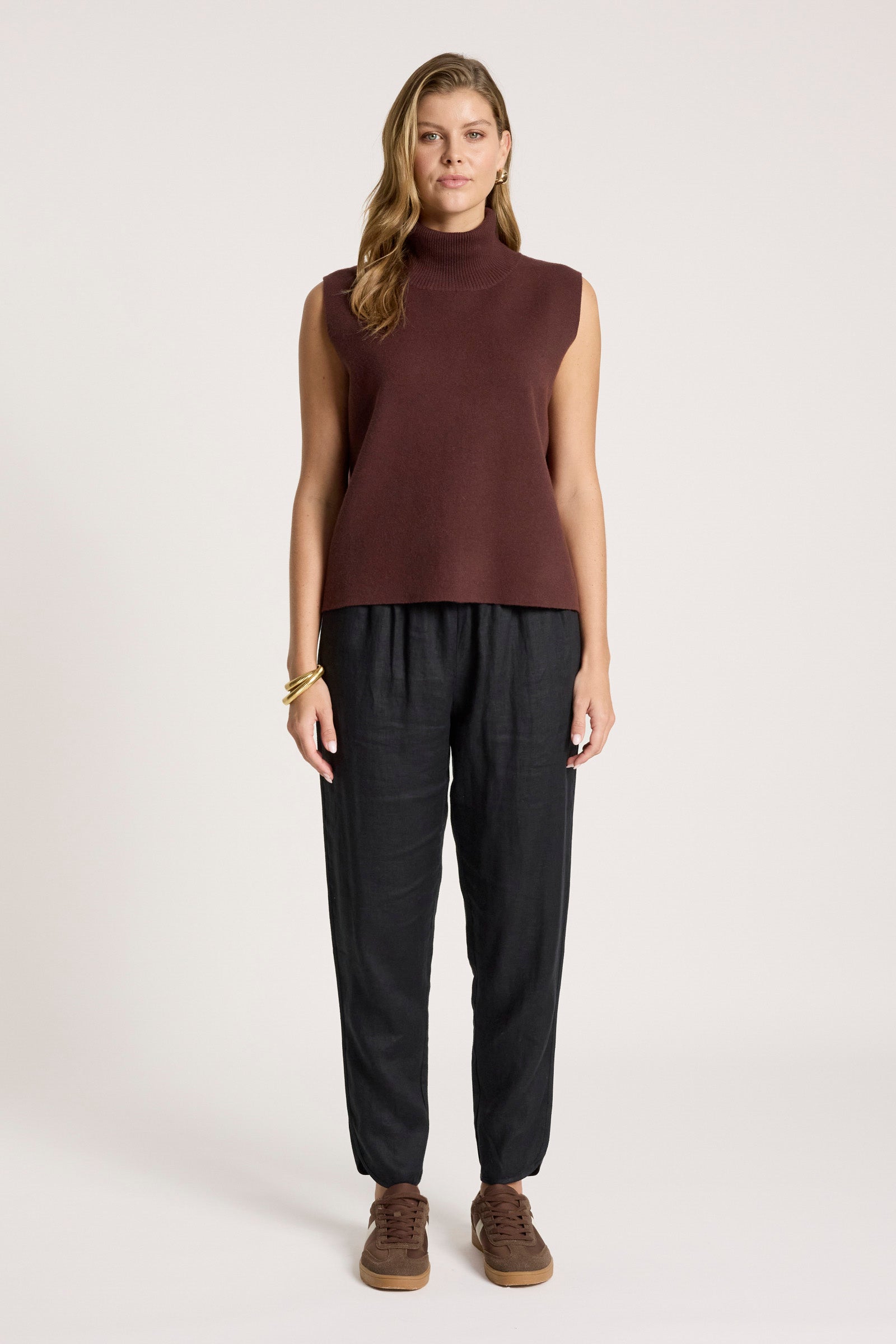 Zala Roll Knit - Mahogany