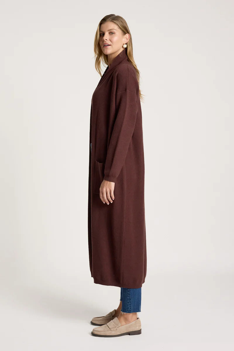Zala Cardigan - Mahogany