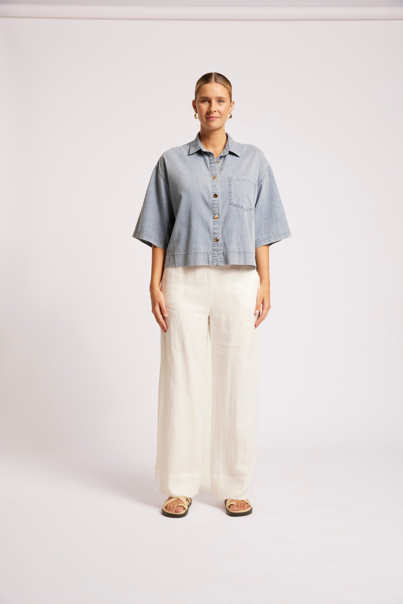 Roam Denim Shirt - Denim Blue