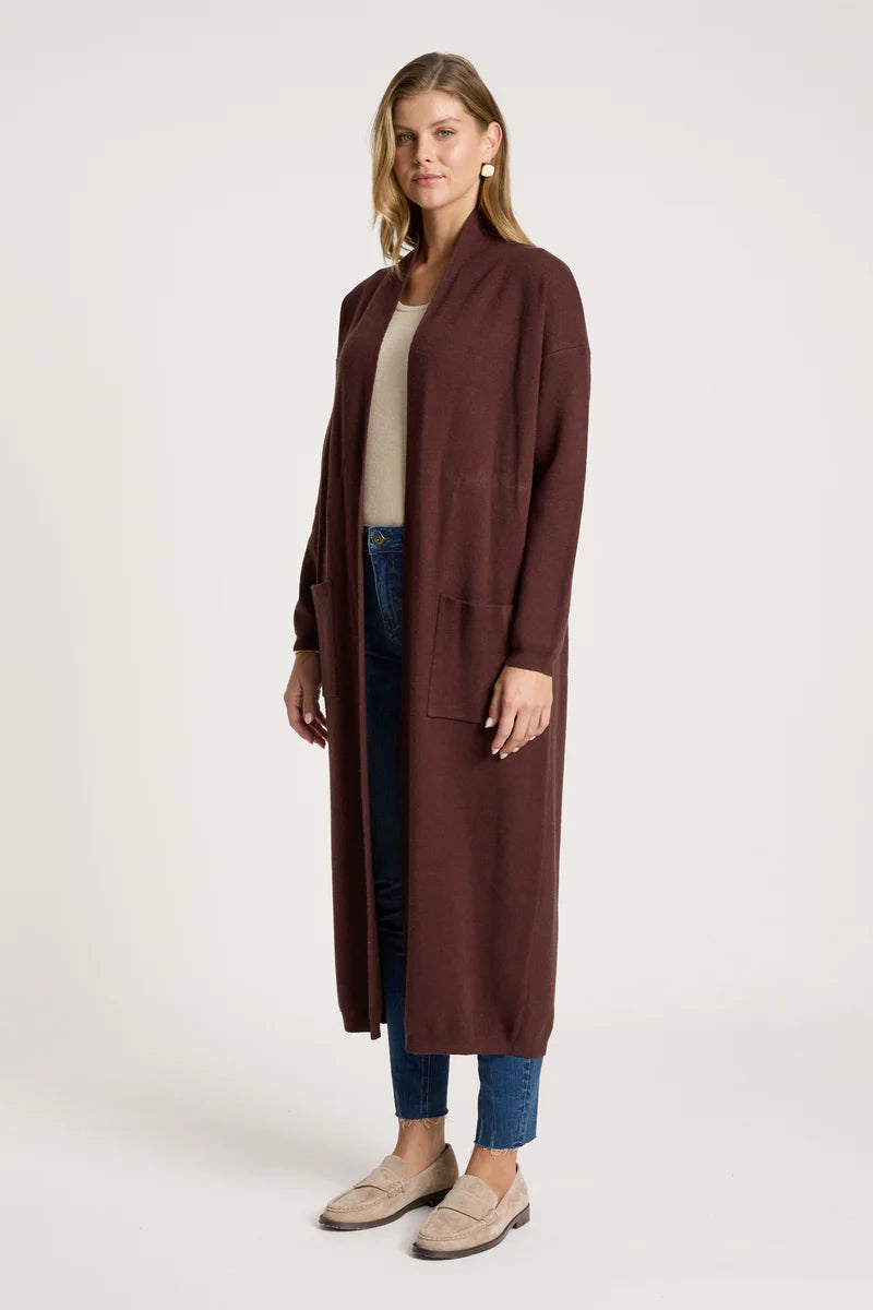 Zala Cardigan - Mahogany