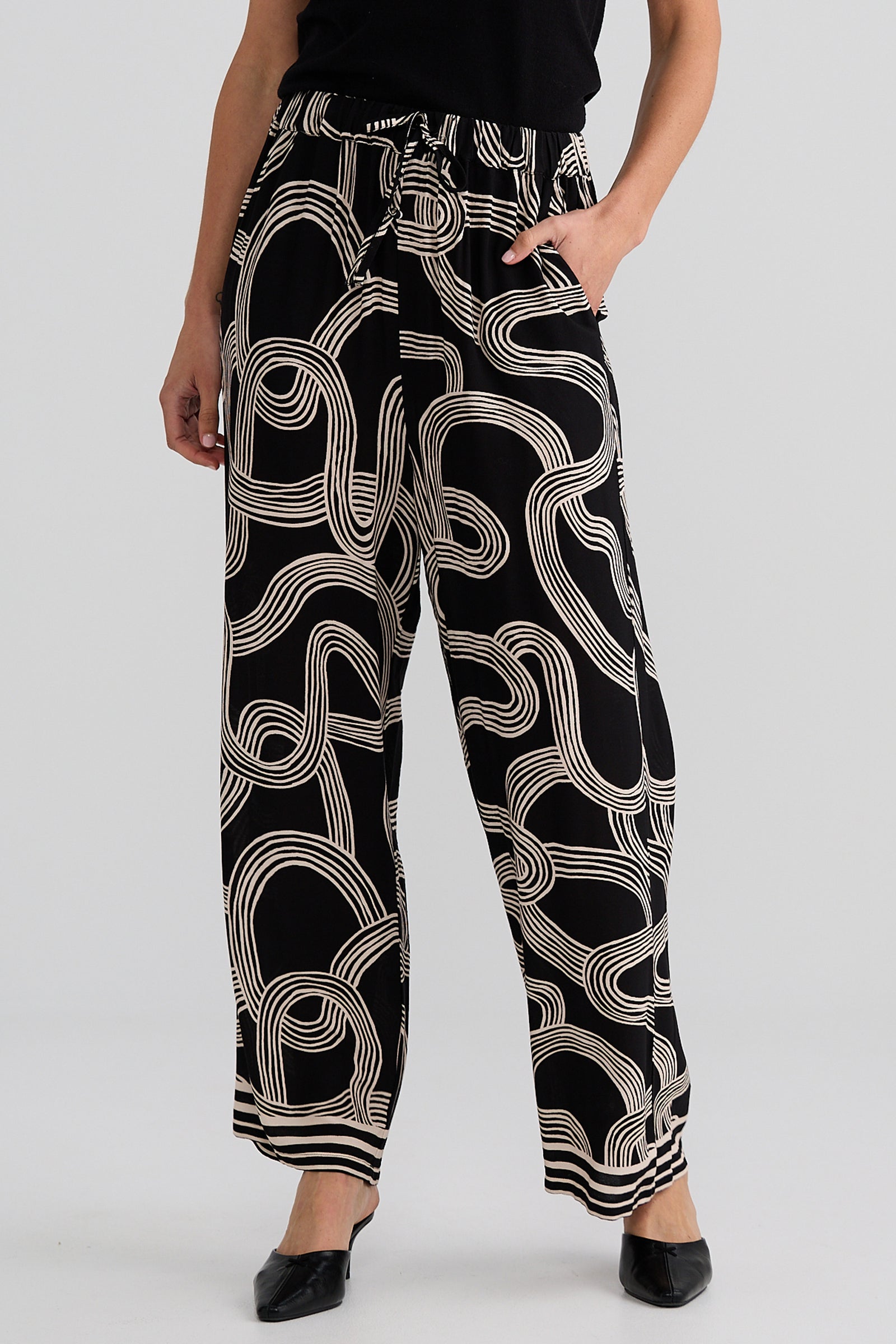 Glenda Pant - Ink Line Print