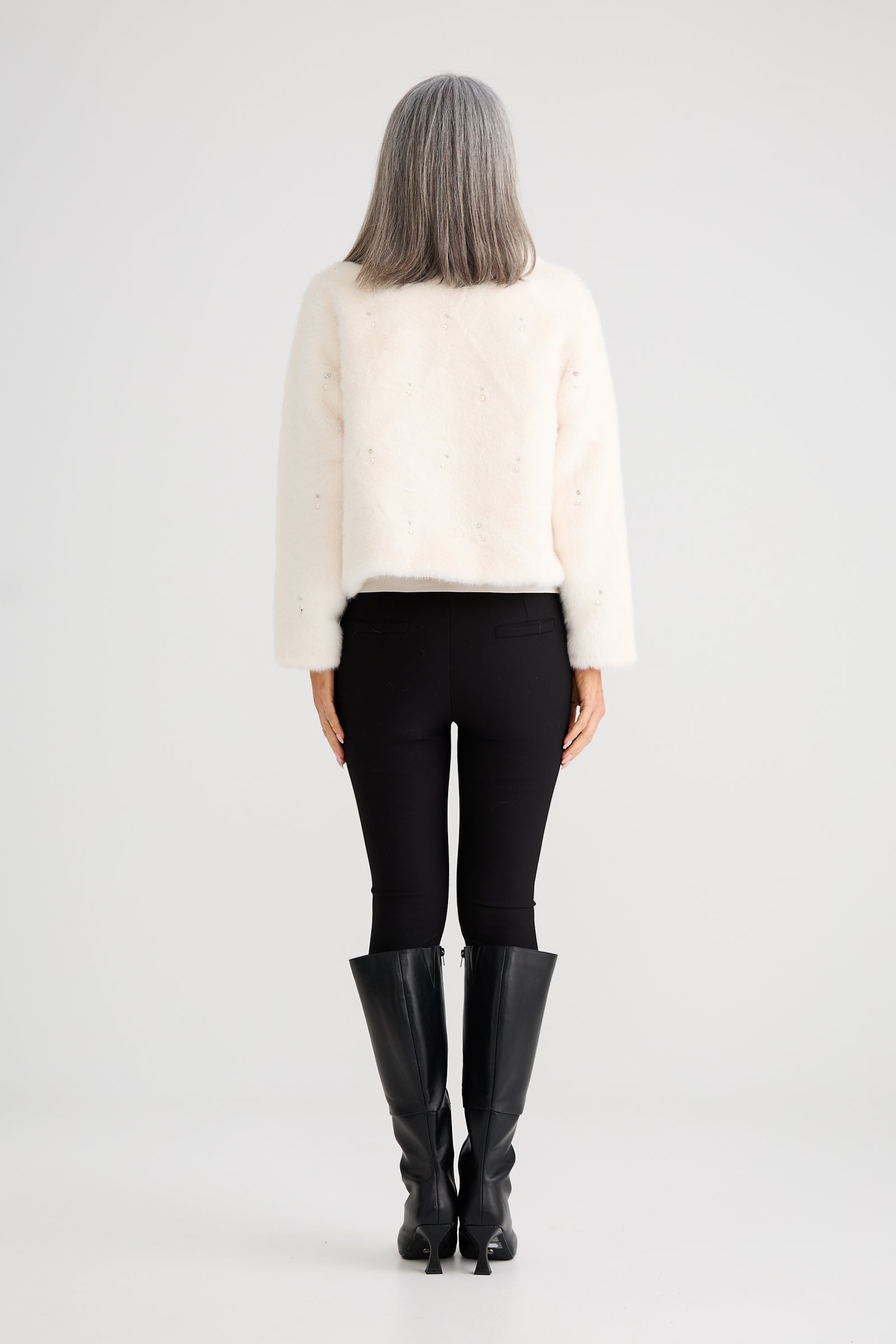 Selina Fur Jacket - Off White