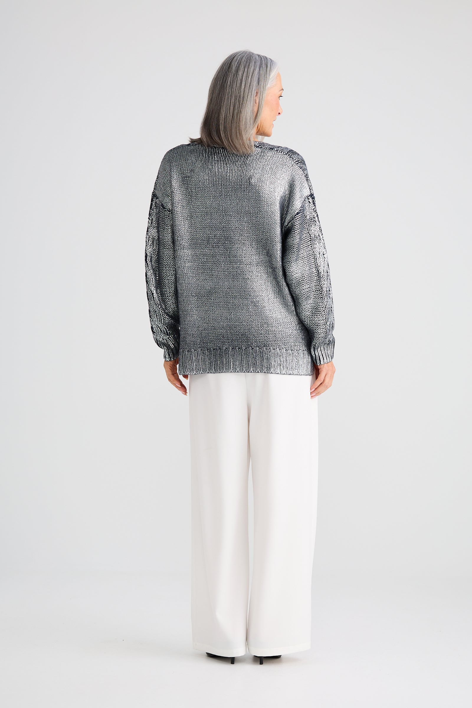 Satellite Knit - Navy Metallic