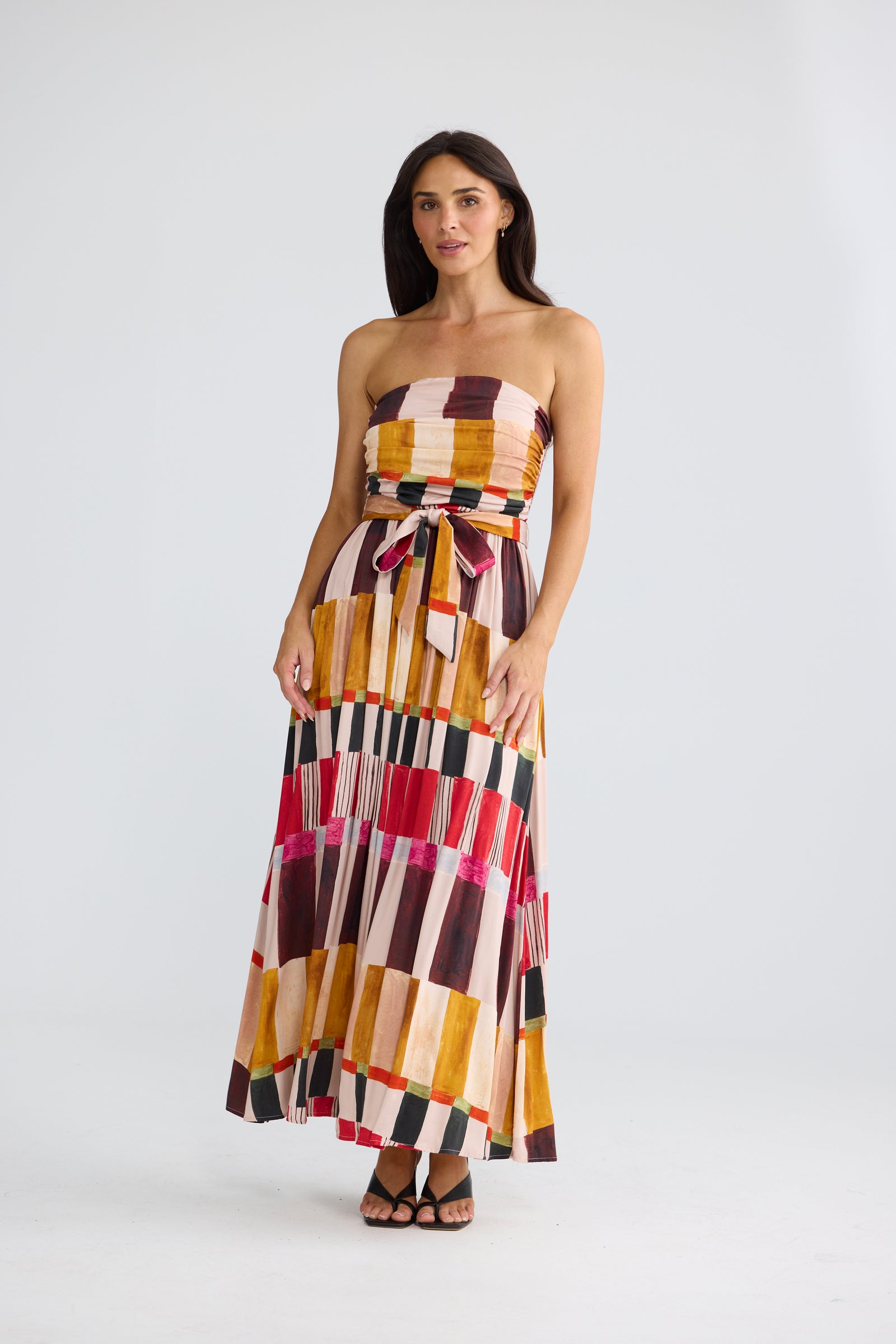 Avalon Dress - Painterly Geo