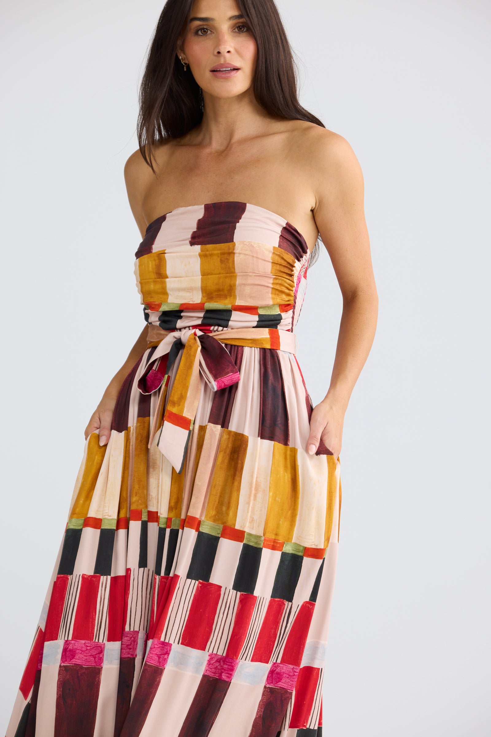 Avalon Dress - Painterly Geo