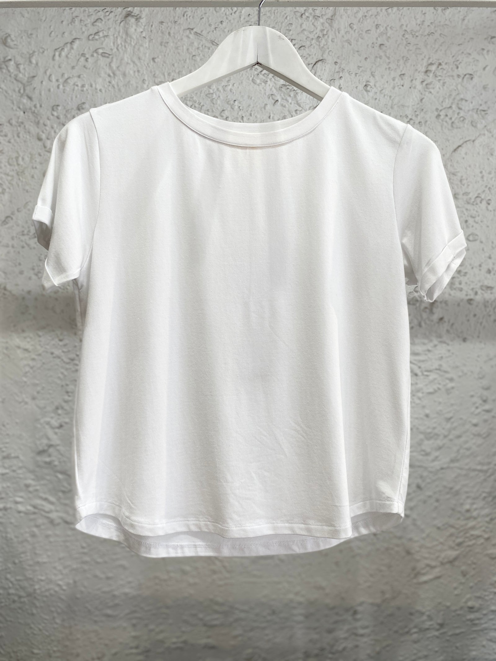 Bamboo Body Shorter Bamboo organic Cotton Tee white Classic T-shirt Basic Crew Neck short Sleeve Crop premium basic tee Minimalist aesthetic