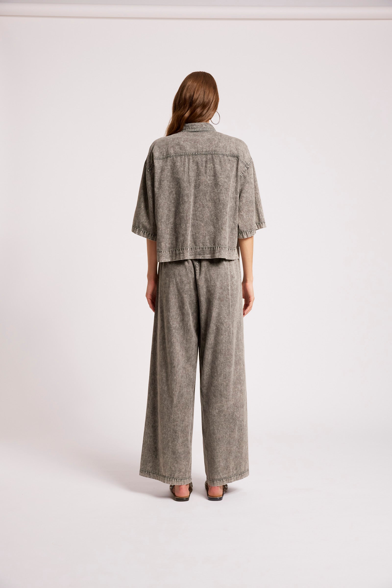 Roam Denim Shirt - Ash Black
