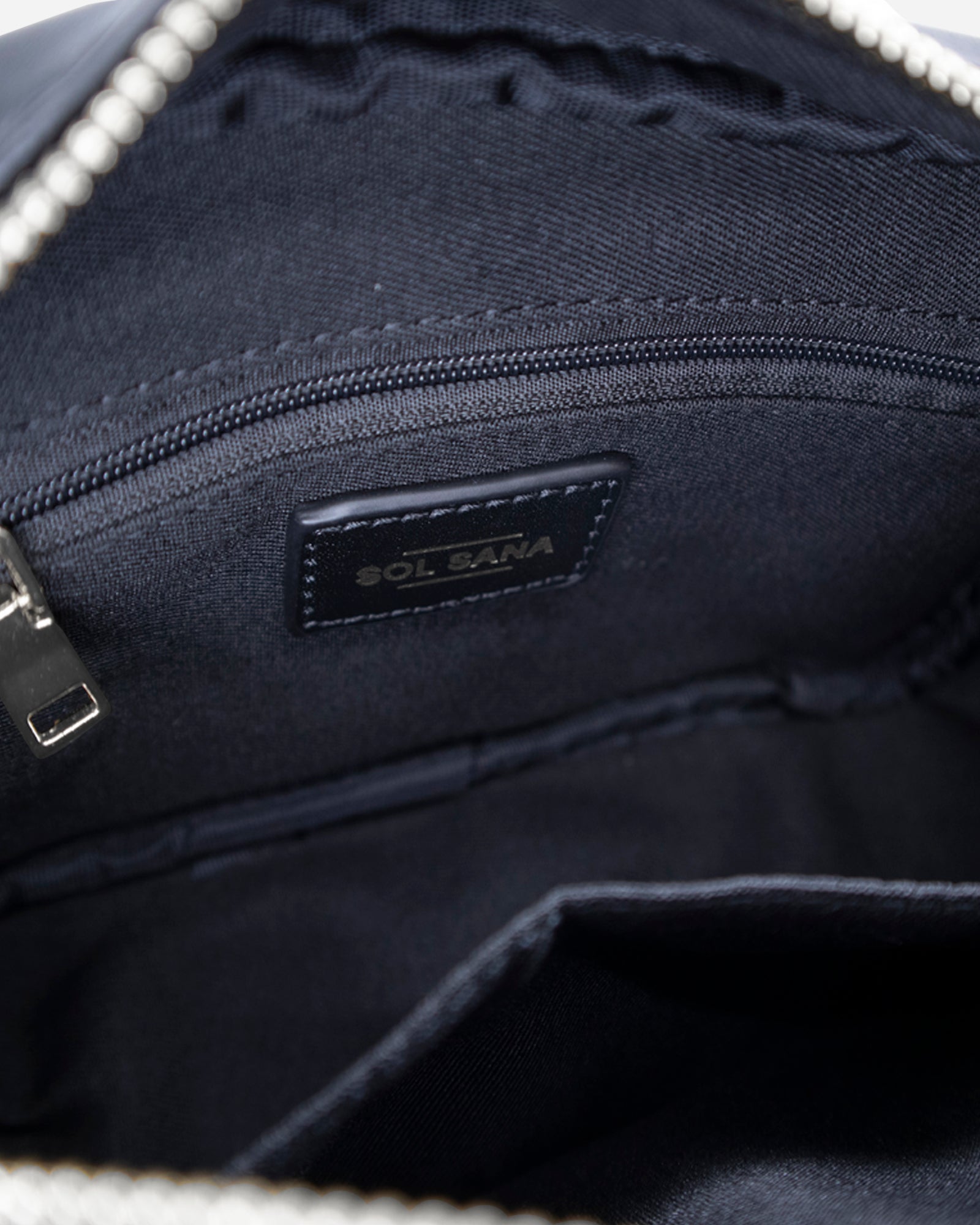 Sol Sana Camera Bag with studded western country rock studded strap Black Silver