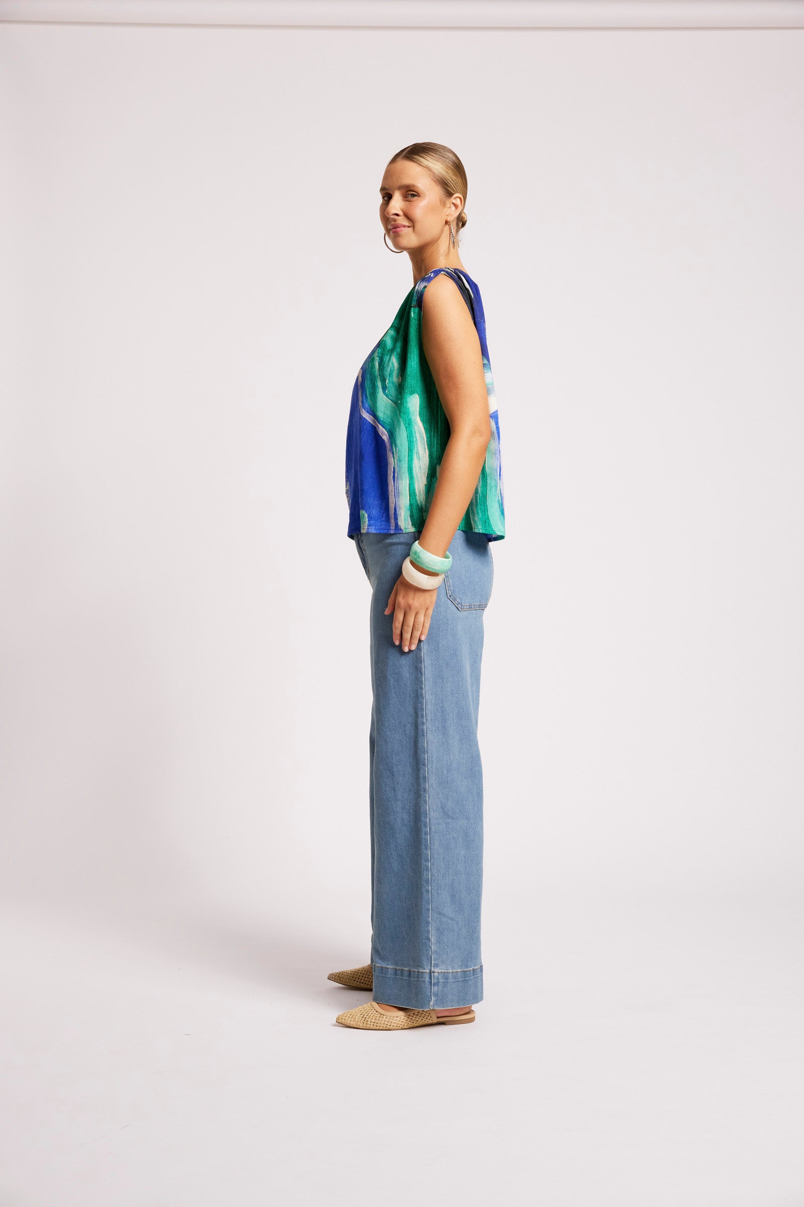 Palmera Top - Seafoam Blue