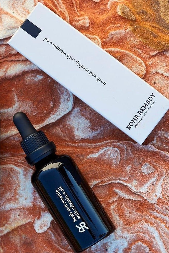 Rohr Remedy Boab and rosehip with vitamin e oil All Natural skincare Australian Made Nourishing Hydrating face oil Australian Botanicals bio active
