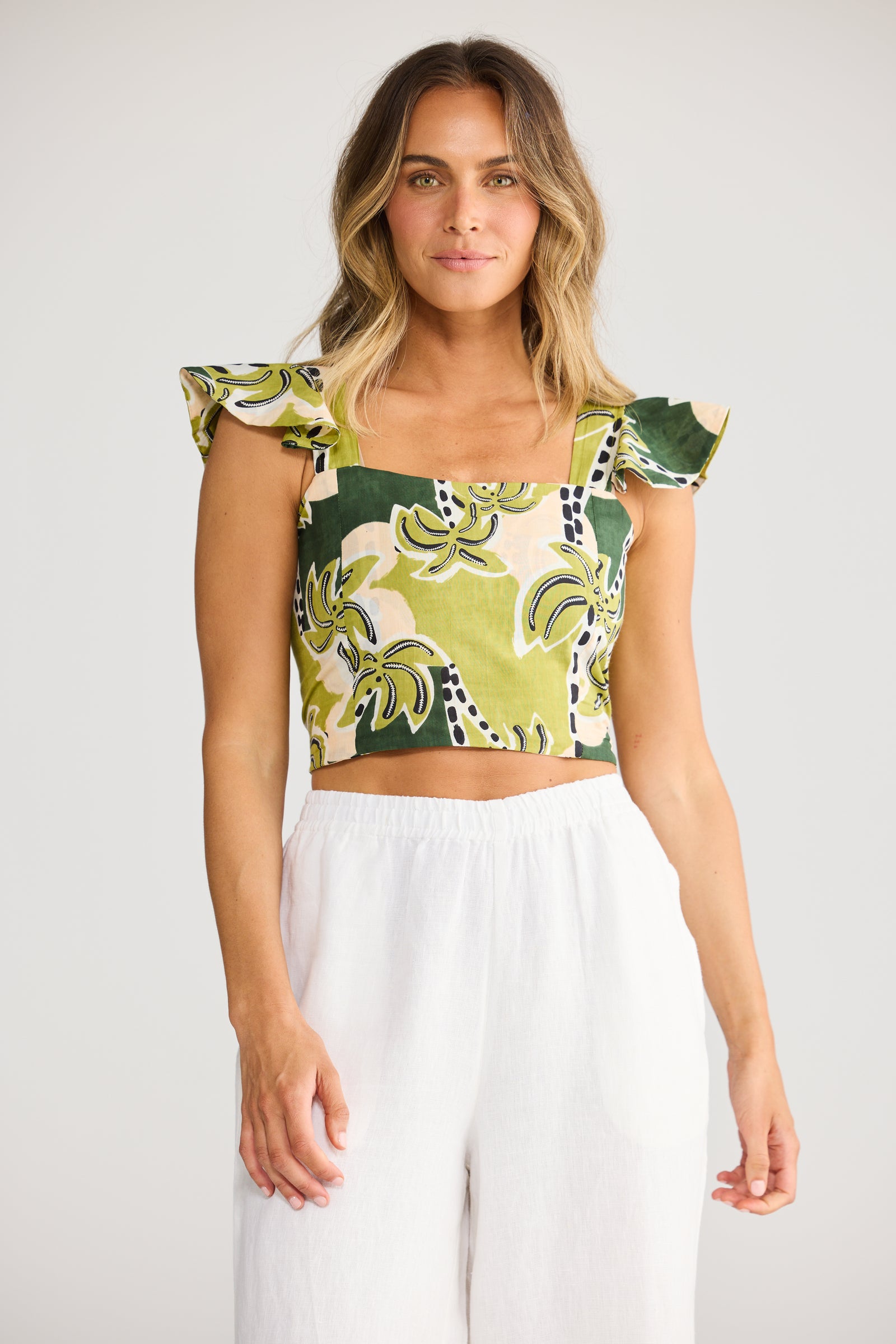 Zaria Top - Tropical Deco