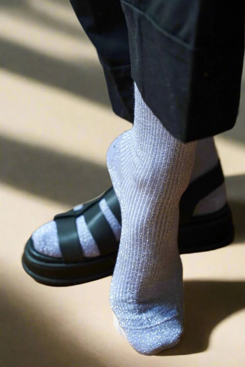 KLUE Glitter Lurex socks | Lilac