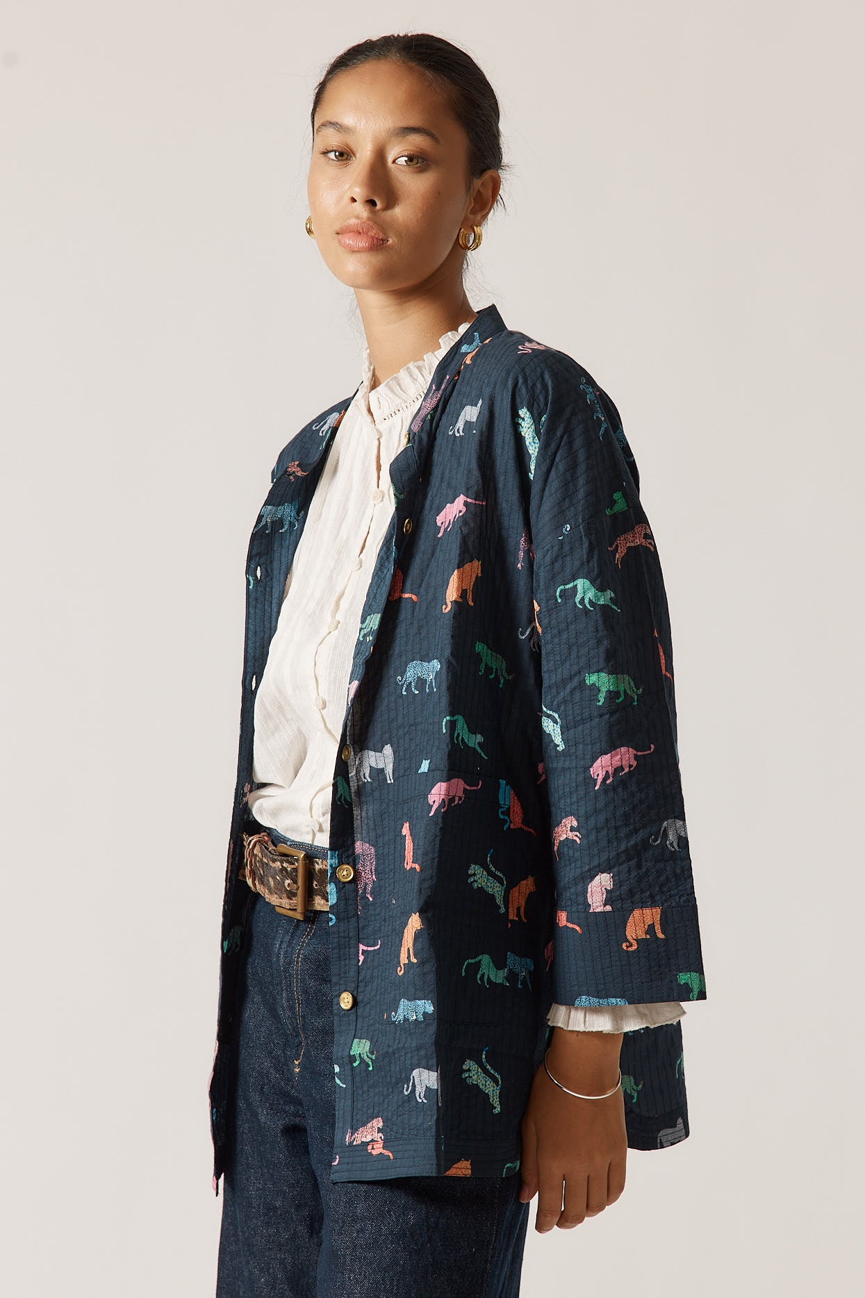 Funky Cats Coata - Navy