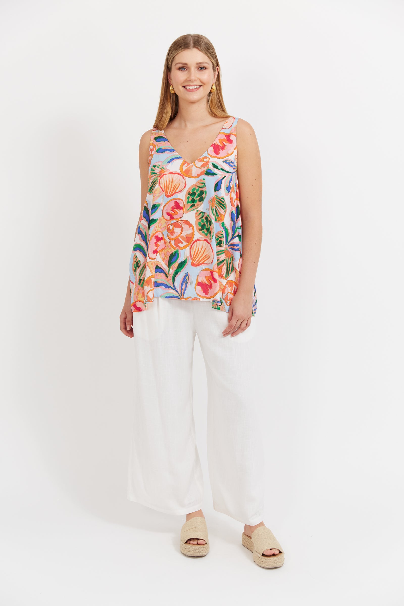 Baja Tank - Tide Print