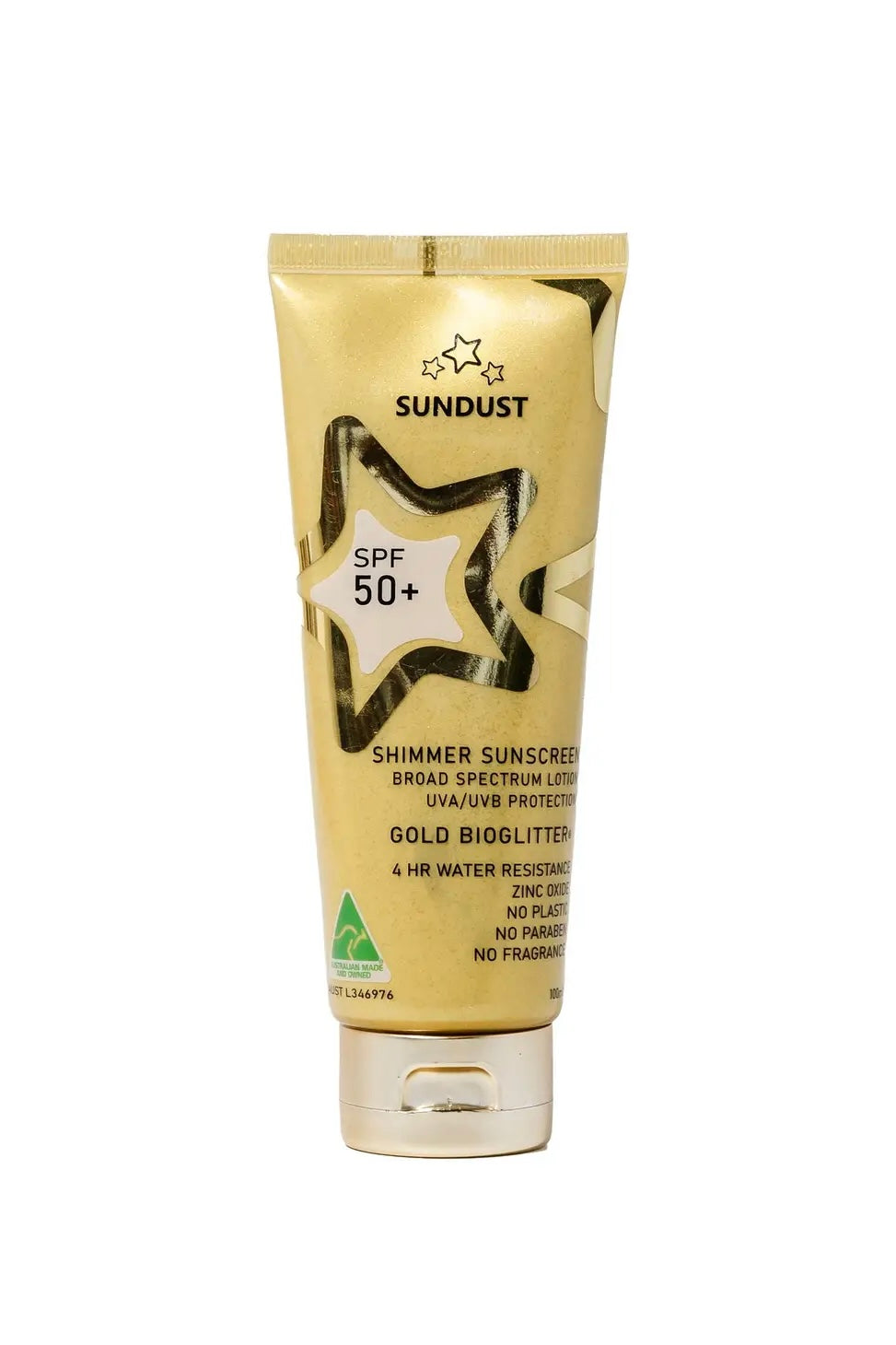 Sundust Gold Bio Shimmer SPF50+ Sunscreen
