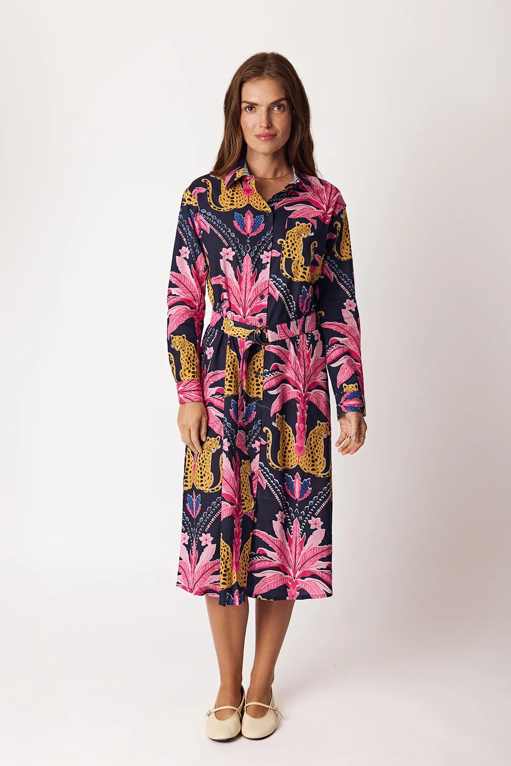Wild Cat Shirtmaker Dress