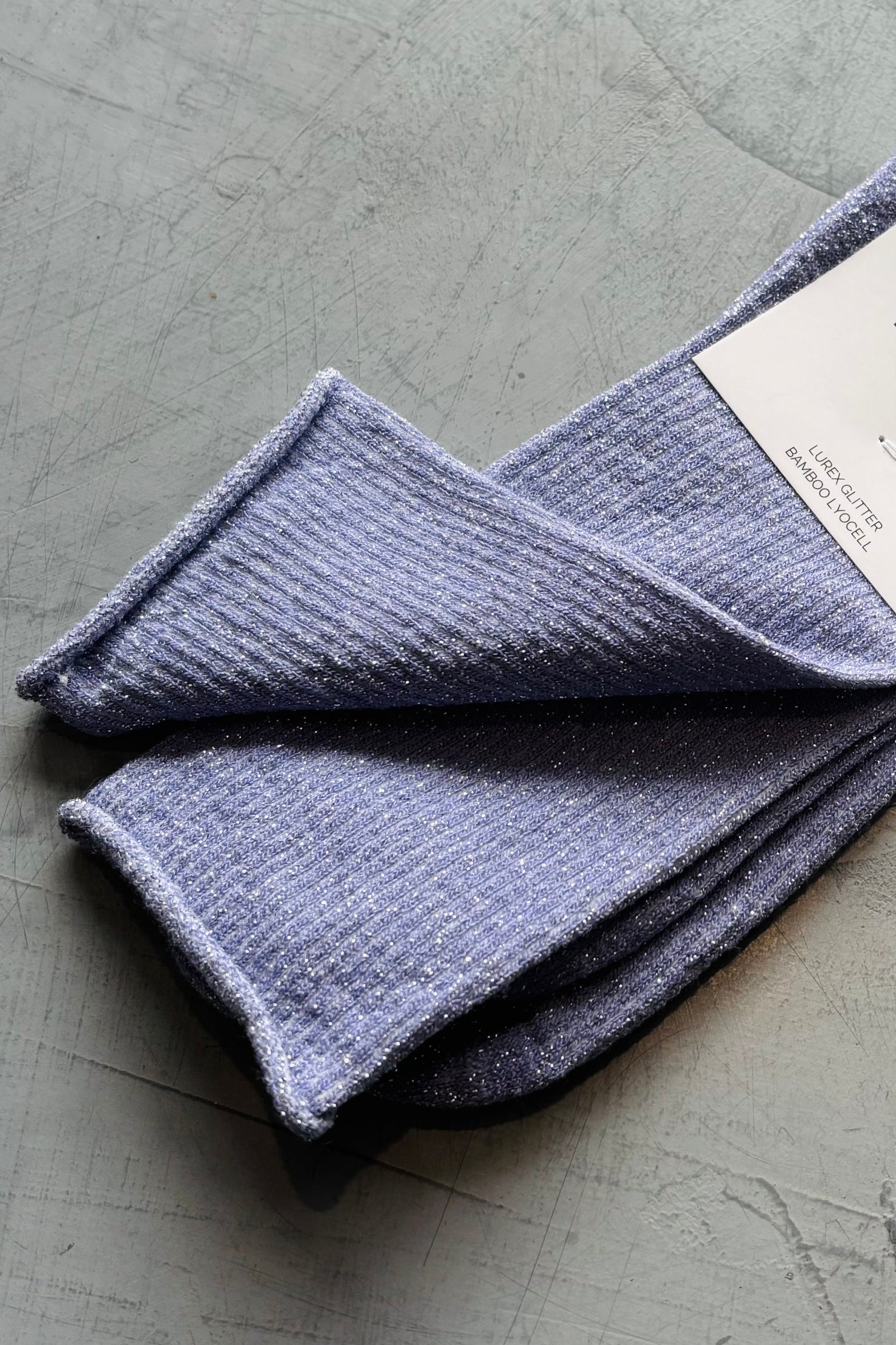 KLUE Glitter Lurex socks | Lilac