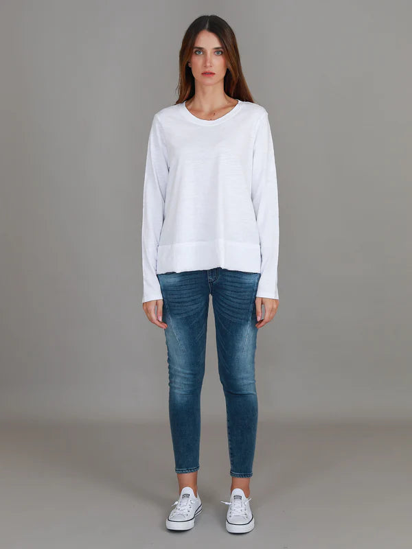 Sonya Long Sleeve T Shirt - White