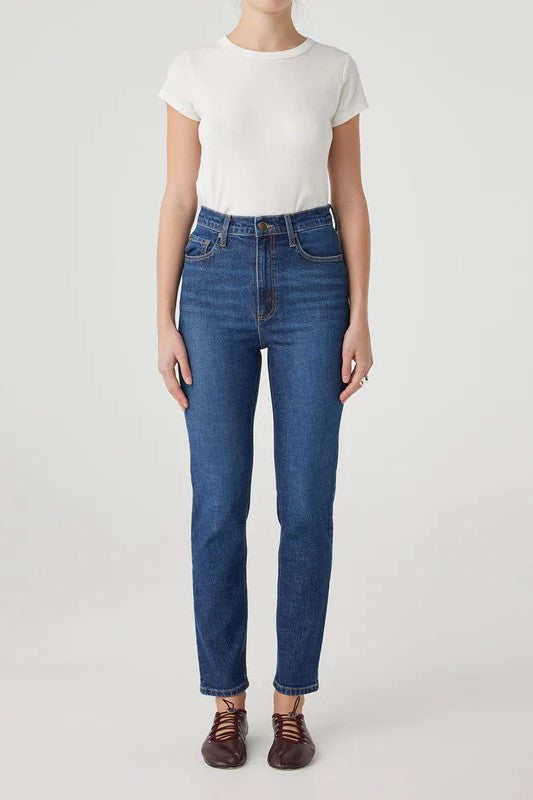 Nobody Denim Frankie Slim Jean - Dark Steel Deep Blue Wash Slim Skinny