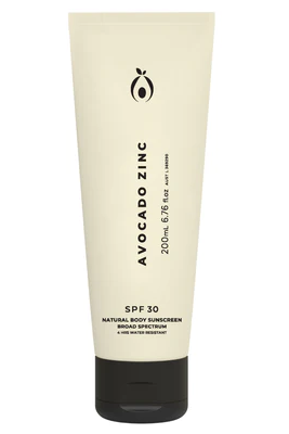 Avocado Zinc - SPF 30 Natural Body Sunscreen