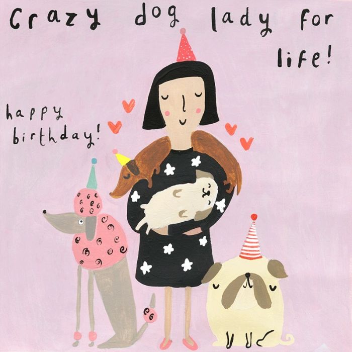 Crazy Dog Lady - Blank