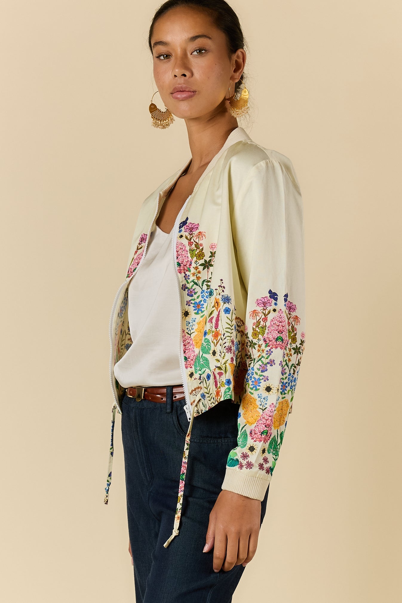 Delicia Bomber Jacket - Cream