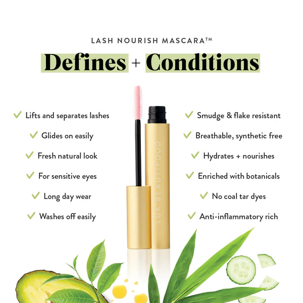 LUK Espresso lash nourish mascara lifting organic non-toxic lengthening vegan tubing clean natural