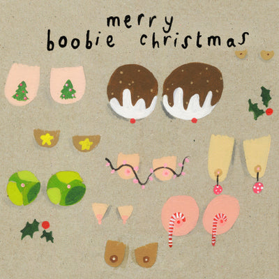 Merry Boobie Christmas-Cards-Soochichacha-fox-and-scout.myshopify.com