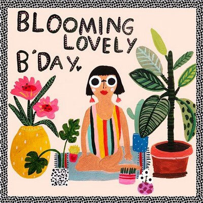 Blooming Lovely Birthday - Blank-Cards-Soochichacha-fox-and-scout.myshopify.com