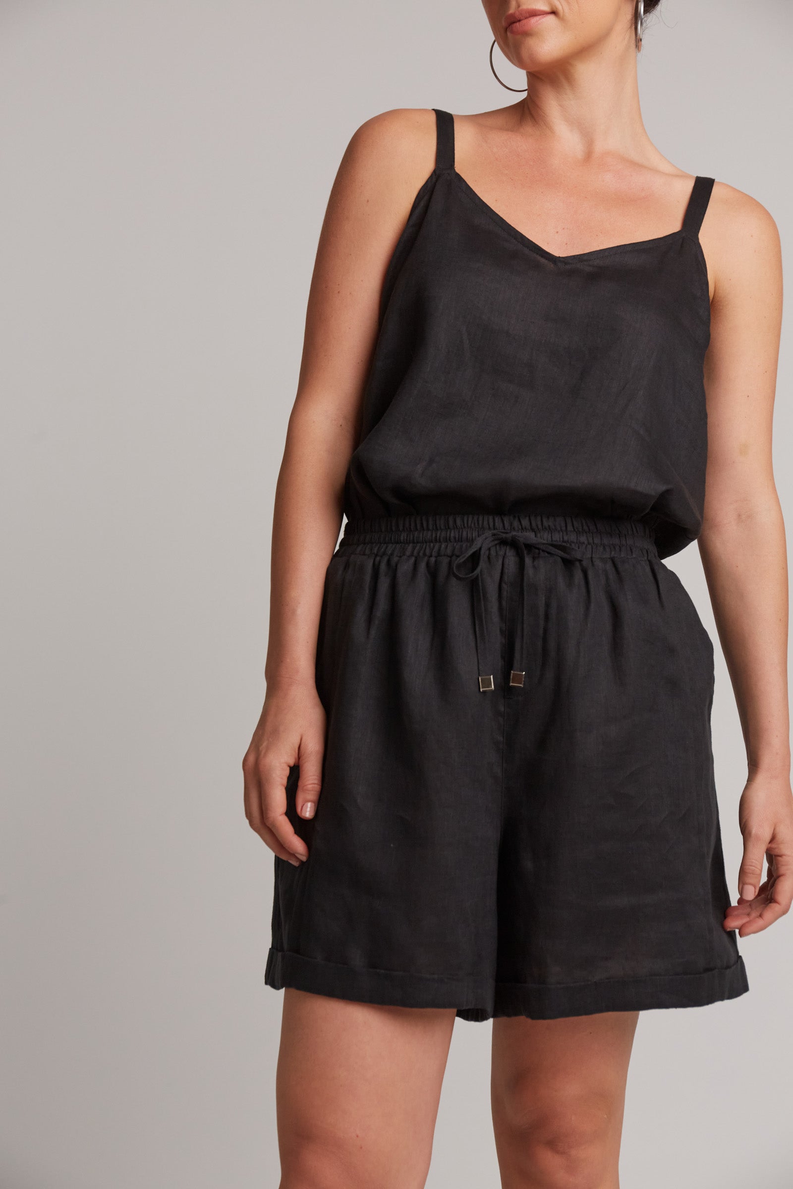Eb&Ive Studio Linen Short Work Short Black