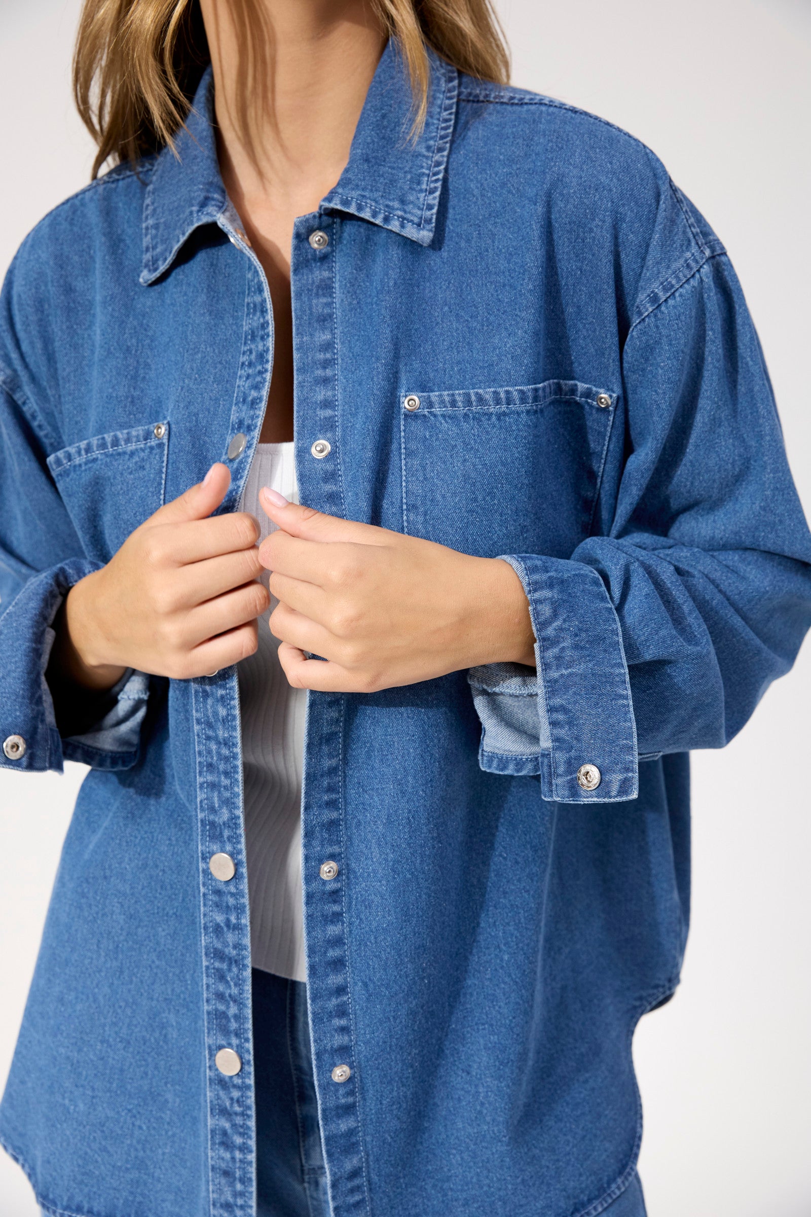 Denver Denim Shirt - Denim Blue