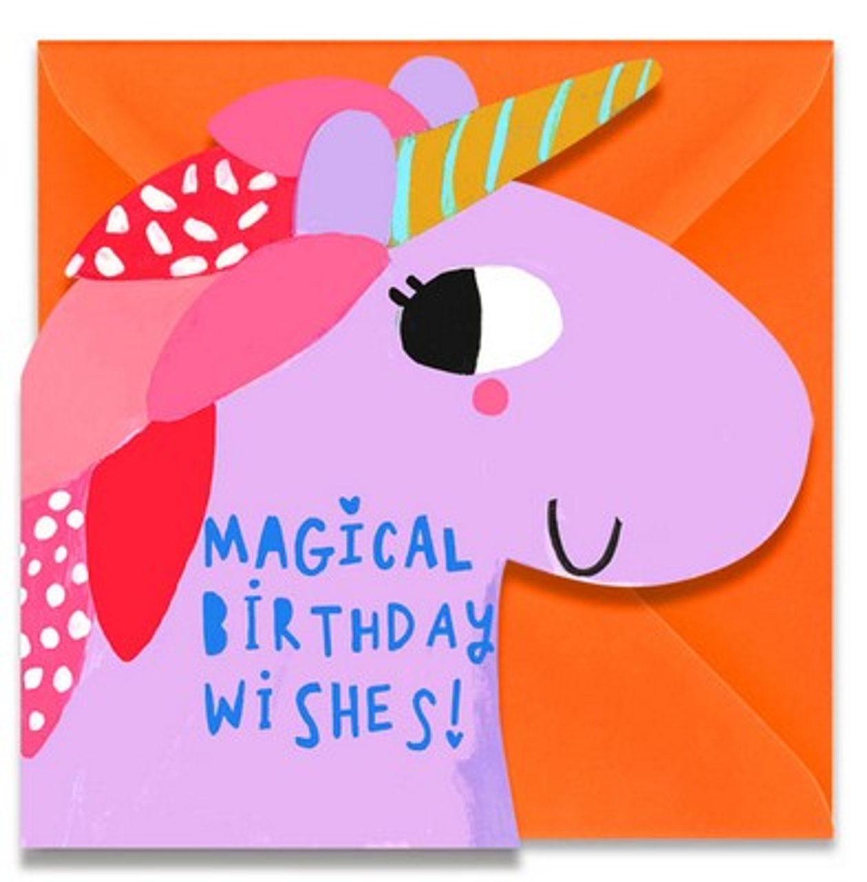 Magical Birthday Wishes Unicorn - Blank Card