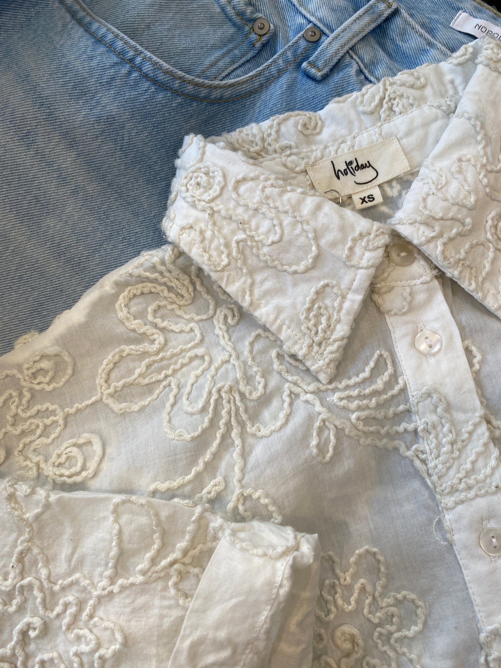 Playa Shirt - Cream Chenille
