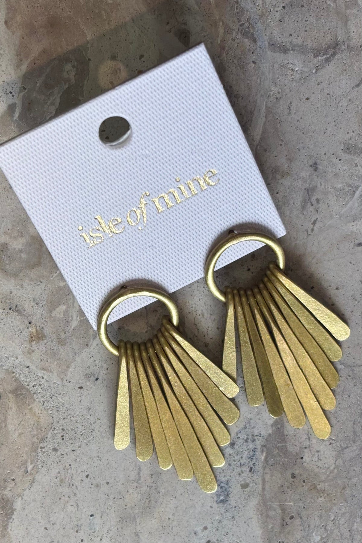 Aphrodite Fan Earring - Gold + Silver
