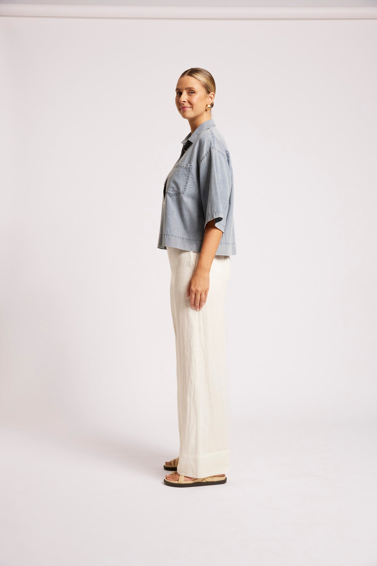 Roam Denim Shirt - Denim Blue