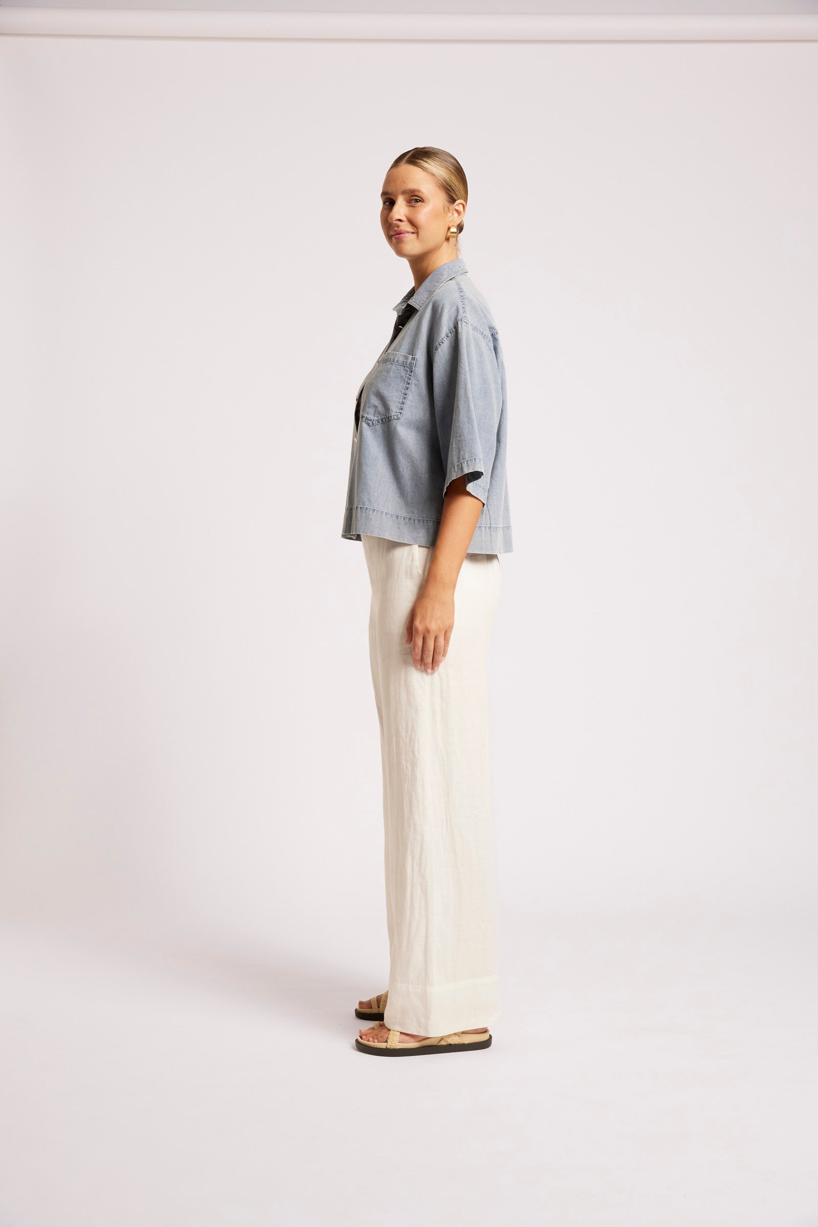 Roam Denim Shirt - Denim Blue