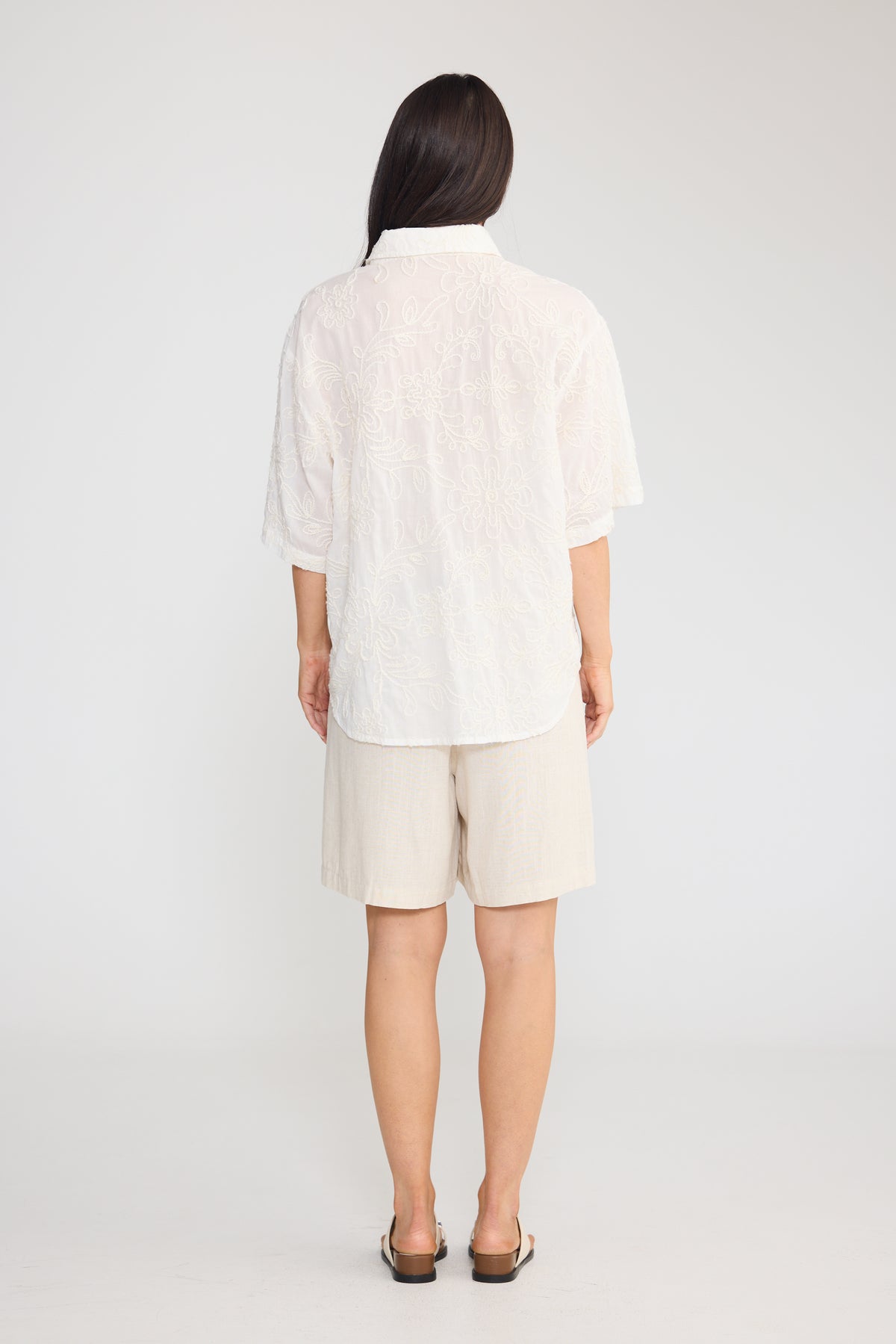 Playa Shirt - Cream Chenille