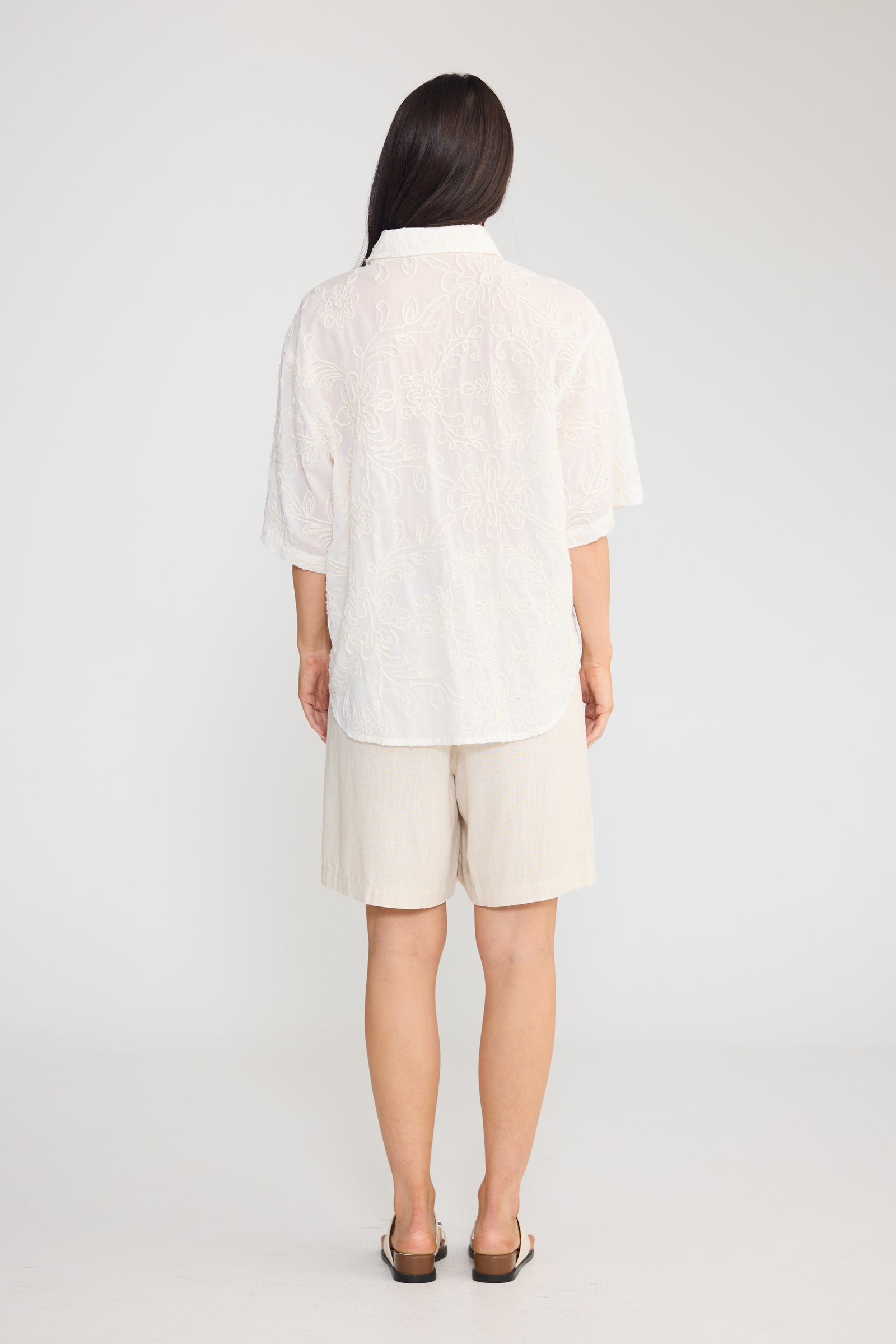 Playa Shirt - Cream Chenille