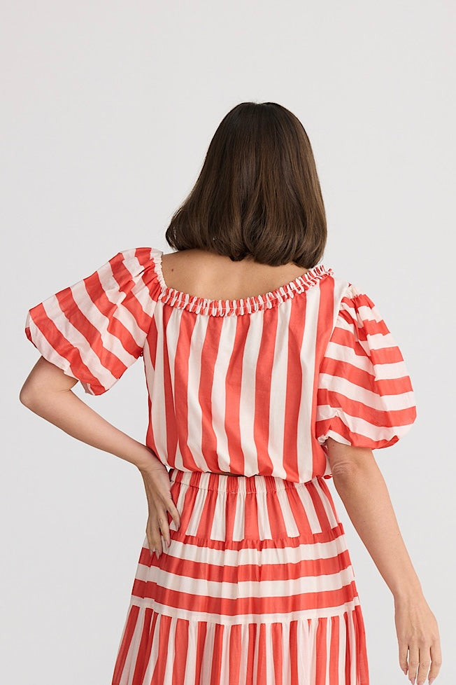 Blossom Top - Red Stripe