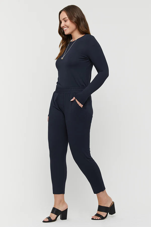 Bamboo Peggy Trouser - Dark Navy